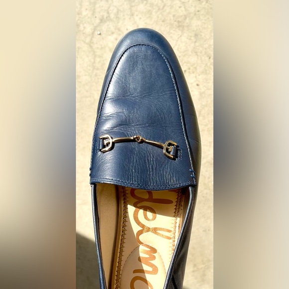 SAM EDELMAN Loraine Leather Loafers. Blue Navy color. Size 10 M - Picture 8 of 8